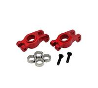 RC Pièces Voiture Compatible avec MJX 10303 10304 1/10 RC Voiture Pièces Upgrade Roulement Arrière en Métal Type Coupelle(Red)