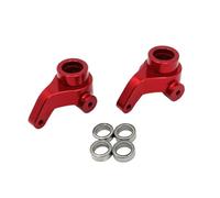 RC Pièces Voiture Compatible avec MJX 10303 10304 1/10 RC Voiture Pièces Upgrade Roulement De Direction Avant en Aluminium Type Coupelle(Red)