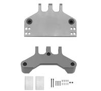 RC Pièces Voiture Compatible avec MN MN86 MN86S MN86KS MN86K 4WD G500 RC Voiture sur Chenilles Accessoires Modifiés Support D'engrenage De Direction en Métal Base Servo pour Siège(Gray)