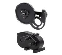 RC Pièces Voiture Compatible avec SCX10 pour LCG Gspeed UGRC 1/10 RC, Pièces De Voiture sur Chenilles, Boîte Vitesses Préfixe Construite, Transfert Overdrive 30%, Transmission(Black)