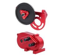 RC Pièces Voiture Compatible avec SCX10 pour LCG Gspeed UGRC 1/10 RC, Pièces De Voiture sur Chenilles, Boîte Vitesses Préfixe Construite, Transfert Overdrive 30%, Transmission(Red)