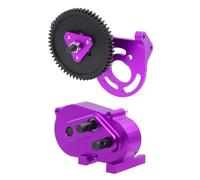 RC Pièces Voiture Compatible avec SCX10 pour LCG Gspeed UGRC 1/10 RC, Pièces De Voiture sur Chenilles, Boîte Vitesses Préfixe Construite, Transfert Overdrive 30%, Transmission(Purple)