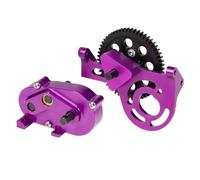 RC Pièces Voiture Compatible avec Sherpa 1/10 RC Voiture Pièces Upgrade Ensemble Support Moteur Avant Boîte De Transfert Overdrive avec Pignon Droit 56T en Delrin(Purple)