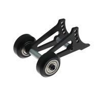 RC Pièces Voiture Compatible avec Tamiya Boîte À Déjeuner CW 01 1/12 RC, Pièces De Mise Niveau Voiture, Stabilisateur Arrière Réglable, Kit Roues en Barre Métallique(Black,A)