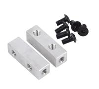 RC Pièces Voiture Compatible avec Tamiya CW01 Wild DF02 DT02 pour Hornet pour Super pour Hotshot Bullhead RC Pièces De Mise À Niveau De Voiture Support De Servo en Aluminium(Silver)