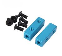 RC Pièces Voiture Compatible avec Tamiya CW01 Wild DF02 DT02 pour Hornet pour Super pour Hotshot Bullhead RC Pièces De Mise À Niveau De Voiture Support De Servo en Aluminium(Blue)