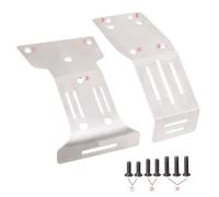 RC Pièces Voiture Compatible avec Tamiya DT04 1/10 RC Pièces De Mise À Niveau Voiture, Accessoires Remplacement, Plaques Protection Avant Et Arrière en Alliage D'aluminium