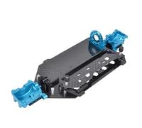 RC Pièces Voiture Compatible avec Tamiya for TT02B for TT02B MS TT02BR 1/10 Voiture Radiocommandée Upgrade Pièces Fibre Carbone Motif Plancher Inférieur Boîtier Différentiel