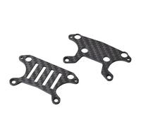 RC Pièces Voiture Compatible avec Tamiya pour GF02 Squash Van 1/10 RC, Pièces De Mise À Niveau De Voiture, Motif en Fiber De Carbone, Tour D'amortisseurs Avant Et Arrière