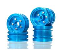 RC Pièces Voiture Compatible avec Tamiya pour Hornet pour Buggy Champ Attaque pour Voiture 1/10 RC Pièces De Mise À Niveau Ensemble Roues Et Moyeux en Aluminium(Blue)