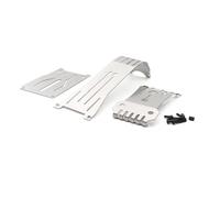 RC Pièces Voiture Compatible avec Tamiya pour Hotshot II 2024 58737 1/10 RC Échelle Pièces Amélioration Voiture Télécommandée Acier pour Châssis Plaque Glissement Protecteur Essieu