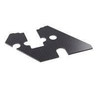 RC Pièces Voiture Compatible avec Tamiya pour TT-02 pour TT-02B TT-02R TT-02S 1/10 RC Pièces De Voiture Motif en Fiber Carbone Groupe Direction Déflecteur Panneau Carrosserie Véhicule