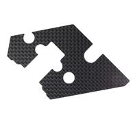 RC Pièces Voiture Compatible avec Tamiya pour TT-02 pour TT-02B TT-02R TT-02S TT-02D TT-02SR 1/10 RC, Pièces De Voiture, Déflecteur De Groupe De Direction en Fiber De Carbone