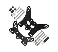 RC Pièces Voiture Compatible avec Tamiya pour TT-02B 1/10 RC Tout-Terrain pour Pièces De Mise À Niveau De Châssis, Amortisseur Réglable en Carbone, Amortisseur Avant Et Arrière