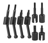 RC Pièces Voiture Compatible avec Tamiya pour TT01 pour TT02 Pièces Upgrade RC Arbre De Transmission en Acier Joint À Cardan Différentiel Et Axe De Roue Court