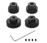 RC Pièces Voiture Compatible avec Tamiya pour TT01 pour TT02 TB02 TA05 1/10 RC, Pièces De Mise À Niveau Voiture, Moteur Engrenages Pignon en Métal 18T 19T 23T 24T