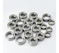 RC Pièces Voiture Compatible avec Tamiya pour TT01 TT01E TT01D pour TT02B 1/10 Voiture Radiocommandée Upgrade Pièces Métal Kit Roulements Scellés 20pcs