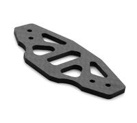 RC Pièces Voiture Compatible avec Tamiya pour TT02 pour TT-02 1/10 RC, Pièces De Mise À Niveau De Voiture, Plaque De Support De Pare-Chocs Avant en Fiber De Carbone