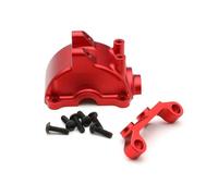RC Pièces Voiture Compatible avec Tamiya pour TT02 pour TT-02 1/10 RC Pièces De Mise À Niveau De Voiture Boîtier De Boîte De Vitesses en Métal Boîtier De Boîte De Vitesses Boîtier Différentiel(Red)