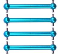 RC Pièces Voiture Compatible avec Tamiya pour TT02B pour TT-02B 1/10 RC Voiture Pièces Upgrade 4pcs Arbre De Transmission CVD en Alliage D'aluminium Type Joint À Os(Blue)