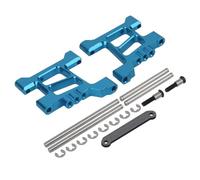 RC Pièces Voiture Compatible avec Tamiya Squash Van pour GF02 WR02G pour GF01 G601 1/10 RC Pièces De Voiture 1 Jeu De Bras De Suspension Avant en Alliage D'aluminium(Blue)