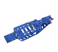 RC Pièces Voiture Compatible avec Traxxas 2WD pour Rustler pour VXL pour Bandit 1/10 RC, Supérieur Inférieur pour Kit De Châssis Pièces De Mise À Niveau De Voiture en Alliage D'aluminium(Blue)