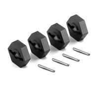 RC Pièces Voiture Compatible avec Traxxas pour E-revo pour Slash pour Summit 7154 1/16 RC, Pièces De Voiture, Adaptateur Hexagonal Roue 12mm, Coupleur Moyeu D'entraînement(Black)