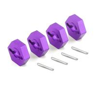 RC Pièces Voiture Compatible avec Traxxas pour E-revo pour Slash pour Summit 7154 1/16 RC, Pièces De Voiture, Adaptateur Hexagonal Roue 12mm, Coupleur Moyeu D'entraînement(Purple)