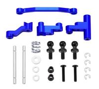 RC Pièces Voiture Compatible avec Traxxas pour Latrax pour Teton 1/18 RC Voiture Pièces Upgrade Kit Direction Réglable Ensemble Direction(Blue)