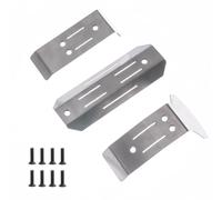 RC Pièces Voiture Compatible avec Traxxas pour Mini pour Maxx 1/16 RC, Pièces De Mise À Niveau Voiture en Acier Inoxydable pour Châssis, Plaques Protection Anti-Collision Avant Et Arrière