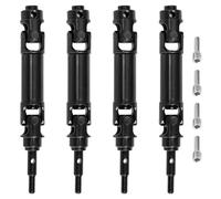 RC Pièces Voiture Compatible avec Traxxas pour Mini pour XRT pour VXL-3s 108076-1 1/16 Pièces De Mise À Niveau De Voiture RC 4 Pièces Arbres D'entraînement CVD en Acier Inoxydable 99mm(Black)