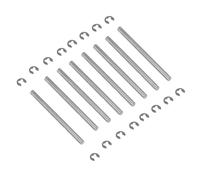 RC Pièces Voiture Compatible avec Traxxas pour Rustler pour Stampede pour Bandit pour Slash 1/10 RC Voiture Pièces Upgrade Qualité Supérieure 8pcs Goupilles De Suspension 44mm avec Circlips E