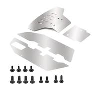 RC Pièces Voiture Compatible avec Traxxas pour Slash 2WD 1/10, Pièces De Mise À Niveau pour Voitures Télécommandées, Avant Et Arrière en Acier Inoxydable pour Protection Châssis
