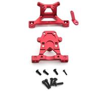 RC Pièces Voiture Compatible avec Traxxas pour Slash pour E-revo pour Summit 1/16 RC, Support De Carrosserie Avant Et Arrière en Métal 7015 Pièces Mise À Niveau Voiture(Red)