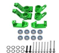 RC Pièces Voiture Compatible avec Traxxas pour Slash pour Rustler pour Nitro 1/10 RC, Pièces De Voiture, Supports D'essieu Arrière, Moyeux C, Blocs De roulettes De Direction(Green)