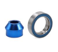 RC Pièces Voiture Compatible avec Traxxas pour Slash pour Rustler pour Stampede 4X4 Voiture Radiocommandée Pièces Adaptateur Roulement 10x15x4mm Roulement À Billes 6893X(Blue)