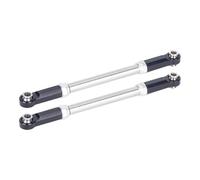 RC Pièces Voiture Compatible avec Traxxas pour Slash RC 4WD Car Pièces De Mise À Niveau Robustes Accessoires Biellettes De Direction Réglables en Aluminium(Black)