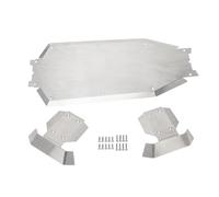 RC Pièces Voiture Compatible avec Traxxas pour Sledge 1/8 RC, Pièces De Mise À Niveau De Voiture, 3 Pièces en Acier Inoxydable pour Châssis, Plaque De Protection De Boîte De Vitesses