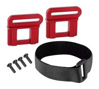 RC Pièces Voiture Compatible avec TRAXXAS pour Sledge pour MAXX pour Slash 6S 1/8 RC Pièces De Voiture Support Batterie en Métal Retenue Sangle 9628(Red)