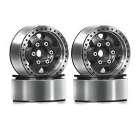 RC Pièces Voiture Compatible avec Traxxas pour TRX4-M pour Bronco pour Defender pour Axial pour SCX24 pour FMS 1/18 Pièces Voiture RC Jantes À Blocage De Perles 1.0 Pouce Moyeu(Black)