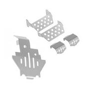 RC Pièces Voiture Compatible avec Traxxas pour TRX4 pour Defender 1/10 RC, Plaque De Protection D'essieu Châssis Pièces Mise À Niveau Voiture en Acier Inoxydable