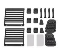 RC Pièces Voiture Compatible avec Traxxas pour TRX4 pour Defender 1/10 RC Voiture Pièces Upgrade Protection Phare Avant, Grille D’Admission Charnière De Capot Moteur, Éléments Décoratifs