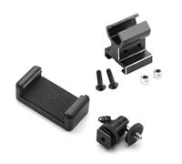 RC Pièces Voiture Compatible avec Traxxas pour TRX4 pour TRX6 pour E-revo pour Slash pour Rustler pour E-maxx RC Pièces De Mise À Niveau Voiture Support Téléphone TQi en Métal(Black)