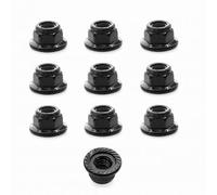 RC Pièces Voiture Compatible avec Traxxas pour TRX4 pour TRX6 pour SCX10 1/10 Échelle RC Pièces De Voiture Modification Rechange 10 M4 4mm Écrous Blocage Roue 90046(Black)
