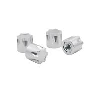 RC Pièces Voiture Compatible avec Traxxas pour TRX4 pour TRX6 pour Slash D90 D110 pour Axial pour SCX10 pour Tamiya 1/10 Pièces Upgrade Voiture RC Bouchon De Jante Écrou M4(Silver)