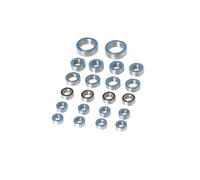 RC Pièces Voiture Compatible avec Traxxas pour TRX4M 1/18 RC Pièces De Mise À Niveau De Voiture sur Chenilles Jeu De Roulements Scellés en Acier Inoxydable-Complet 22 Pièces