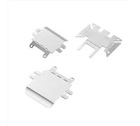 RC Pièces Voiture Compatible avec Traxxas pour TRX4M 1/18 RC Pièces De Mise À Niveau Voiture sur Chenilles 3 en Acier Inoxydable pour Plaque Protection D'essieu Châssis