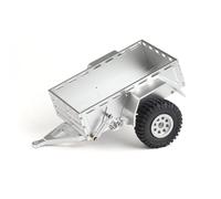 RC Pièces Voiture Compatible avec Traxxas pour TRX4M pour Bronco pour Defender 1/18 RC Voiture Pièces Upgrade - Remorque Utilitaire Échelle avec Attelage en Aluminium Usiné CNC