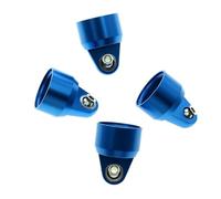 RC Pièces Voiture Compatible avec TRAXXAS pour X-MAXX 1/5 RC Voiture Pièces Upgrade Couvercle De Bouchon D'amortisseur Métallique 4pcs(Blue)