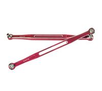 RC Pièces Voiture Compatible avec TRAXXAS pour X-MAXX pour WideMaxx 8S pour XRT 1/5 1/6 Pièces De Voiture RC 2 Pièces Maillons d'orteil en Métal 202.5mm Biellette De Liaison 7897(Red)